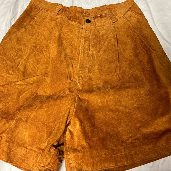 Vintage High-Waisted the limited leather shorts pleated size 8 - Picture 2 of 3